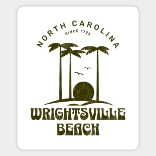 Wrightsville Beach, NC Summertime Vacationing Palm Trees Sunset Magnet